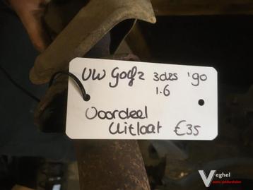 VW Golf 2 voorste deel v/d uitlaat 1990 1.6  beschikbaar voor biedingen