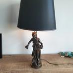 Antieke lamp met beeld, Ophalen of Verzenden