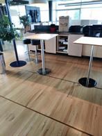 Statafels 2x vierkant van hout, Ophalen, Gebruikt