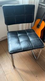 Vintage Zwarte Stoel buis frame, Huis en Inrichting, Stoelen, Ophalen, Gebruikt, Zwart, Metaal