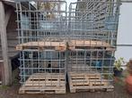 IBC kooien / kratten met houten pallet, Doe-het-zelf en Verbouw, Kratten en Dozen, Gebruikt, 100 cm of meer, Verzenden, 60 cm of meer