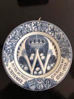 Herdenkingsbord 40 jaar Wilhelmina, Ophalen of Verzenden, Zo goed als nieuw, Servies
