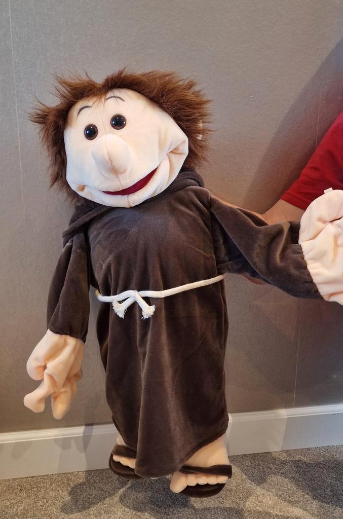 Living Puppets Handpop Monnik - Nieuw! 65cm, Kinderen en Baby's, Speelgoed | Poppen, Nieuw, Overige typen, Ophalen of Verzenden