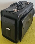 Luxe Handbagage Pilotenkoffer Business Trolley  Zwart met, Ophalen of Verzenden, Zo goed als nieuw, Minder dan 50 cm