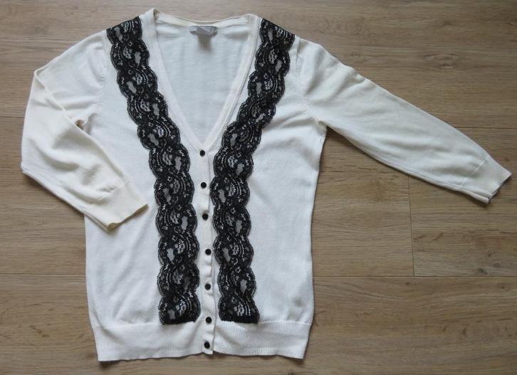 Vest creme/ecru Maat 34/ XS, Kleding | Dames, Truien en Vesten, Zo goed als nieuw, Maat 34 (XS) of kleiner, Beige, Ophalen of Verzenden