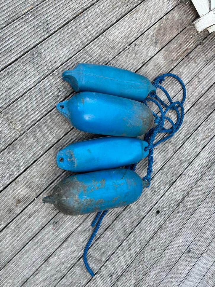 Blauwe Stootwillen Set, Watersport en Boten, Accessoires en Onderhoud, Gebruikt, Overige typen, Ophalen of Verzenden