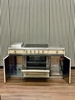 Luxe Fornuis Lacanche Creme met 4 zones + Friteuse 150 cm, Witgoed en Apparatuur, Fornuizen, Zo goed als nieuw, Energieklasse A of zuiniger