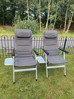2x Human Nature campingstoelen / tuinstoelen | Grijs, Tuin en Terras, Tuinstoelen, Ophalen, Zo goed als nieuw, Aluminium, Inklapbaar