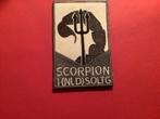 Mouwembleem van de Scorpion Drietant, Ophalen of Verzenden, Marine, Nederland, Embleem of Badge