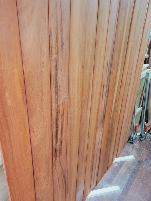 Goncalo Alvez vloerdelen 3.8 m2, Doe-het-zelf en Verbouw, Hout en Planken, Zo goed als nieuw, Plank, Minder dan 25 mm, Ophalen