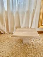 Prachtige travertin salontafel of bijzettafel, Ophalen of Verzenden, Zo goed als nieuw, Minder dan 10 m², Laminaat