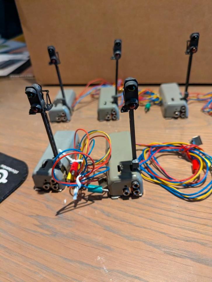 Märklin lichthoofdseinen 7188 (5 stuks), Hobby en Vrije tijd, Modeltreinen | H0, Zo goed als nieuw, Rails, Wisselstroom, Märklin