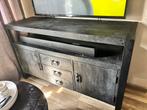 Zwarte mangohout tv kast, Huis en Inrichting, Ophalen, Zo goed als nieuw, 25 tot 50 cm