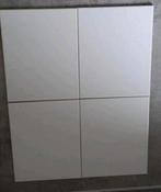 4 wandtegels mat wit. 20 x 25 x 0.7 cm. Nw. en onbeschadigd., Nieuw, Minder dan 5 m², Wandtegels, 20 tot 40 cm