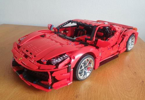 Ferrari 458. Mouldking, Lepin, Jiestar, Yessin, Mould King, Kinderen en Baby's, Speelgoed | Bouwstenen, Zo goed als nieuw, Overige merken