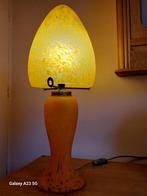 Paddenstoelen tafellamp bureaulamp oranje glaspasta, Ophalen of Verzenden