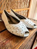 Vintage 1980s Lady Fashion Peep Toes Slip on Shoes, Ophalen of Verzenden, Zo goed als nieuw