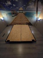 Bedframe 180x200 met 6 opberglades, Huis en Inrichting, Ophalen, Gebruikt, Zwart, Tweepersoons