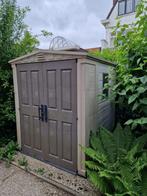Tuinhuis Kunststof - Beige - 182x256x243cm, Kunststof, Tuinhuis, 1 raam, Met overkapping