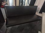 Eetbank zwart met chroomkleur poten, Huis en Inrichting, Stoelen, Ophalen, Zwart, Hout, Zo goed als nieuw