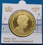 Penning in Munthouder - Replica eerste Gouden Tientje 1911, Verzenden, Overige materialen
