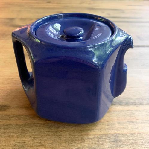 Antieke SADLER hexagon ART DECO theepot 1921 blauw, Antiek en Kunst, Antiek | Servies los, Ophalen of Verzenden