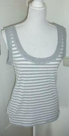 grijs/wit gestreepte top/ single van Vero Moda,maat XL (qwe, Kleding | Dames, Tops, Zo goed als nieuw, Maat 46/48 (XL) of groter
