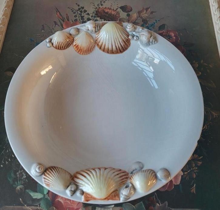 ITALIAANSE schaal schelpen Toen was geluk, Antiek en Kunst, Antiek | Servies los, Ophalen of Verzenden