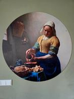 Muurcirkel Melkmeisje - 100cm Aluminium, Huis en Inrichting, Woonaccessoires | Schilderijen, Tekeningen en Foto's, Ophalen, Nieuw