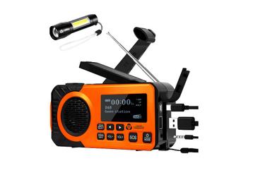 Noodradio DAB+ - Opwindbaar - Baterijen - Zonnepaneel beschikbaar voor biedingen