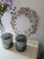 Metalen krans klimop blaadjes foto 1 en 2, Huis en Inrichting, Woonaccessoires | Kransen, Heikant 21 Kaatsheuvel, Belle Vieille Brocante