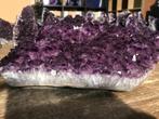 Amethist cluster (18) 7,15 kg, 37x20x10 cm diep paars, Ophalen of Verzenden, Mineraal