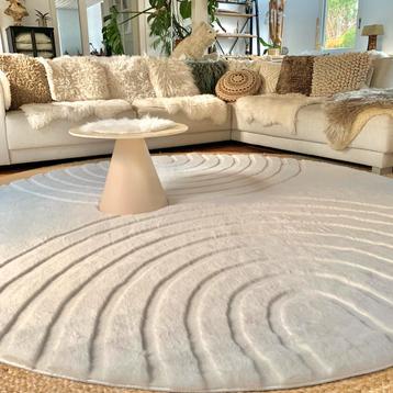 Fluffy de luxe - retro creme vloerkleed - fotoshoot beschikbaar voor biedingen