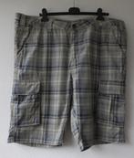 Grijs / blauw geruit korte broek, maat 60., Ophalen of Verzenden, Zo goed als nieuw, Angelo Litrico, Broek of Spijkerbroek