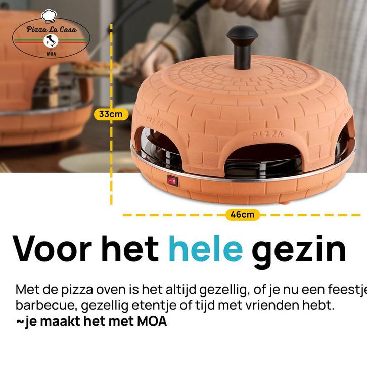 MOA PO6 pizza la casa steenoven, Huis en Inrichting, Keuken | Potten en Pannen, Zo goed als nieuw, Overige materialen, Ophalen