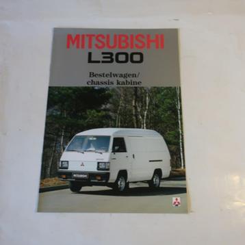 Mitsubishi L300 bus 1984 folder origineel NL tekst brochure beschikbaar voor biedingen
