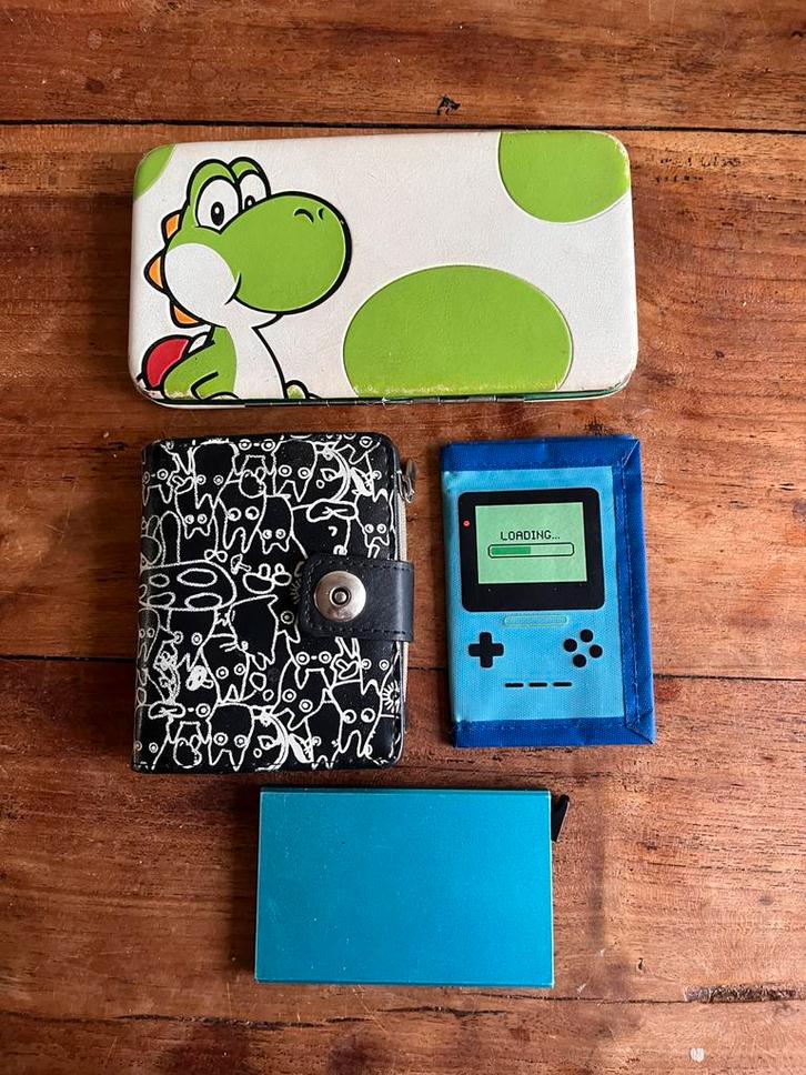 3x portemonnee, 1 pasjeshouder, Sieraden, Tassen en Uiterlijk, Portemonnees, Zo goed als nieuw, Ophalen