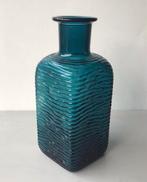 Blauwe Vintage Glazen Vaas, Antiek en Kunst, Ophalen of Verzenden