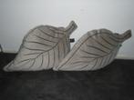 Riviera Maison Fall Leaf Grote Velvet Sierkussen 70x37, Ophalen of Verzenden, Zo goed als nieuw, Grijs, Overige vormen