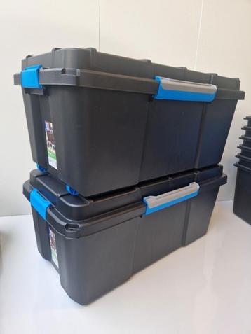 NIEUW Scuba Box 80 ltr Spatwaterdicht Stapelbaar Verrijdbaar beschikbaar voor biedingen