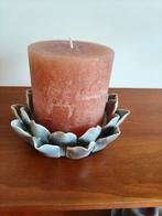 Kaarsenkandelaar met kaars., Huis en Inrichting, Woonaccessoires | Kandelaars en Kaarsen, Ophalen of Verzenden, Zo goed als nieuw