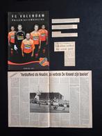 Presentatiegids FC Volendam en aantal oude knipsels., Ophalen of Verzenden, Nieuw, Overige binnenlandse clubs