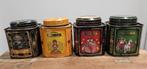 4 OUDE BROCANTE "DOUWE EGBERTS PICKWICK" THEEBLIKKEN, Verzamelen, Blikken, Ophalen of Verzenden, Gebruikt, Thee, Douwe Egberts