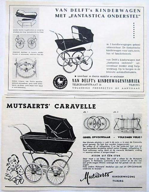 5 vintage advertenties reclames kinderwagen 1962 Koelstra Mu, Verzamelen, Merken en Reclamevoorwerpen, Gebruikt, Ophalen