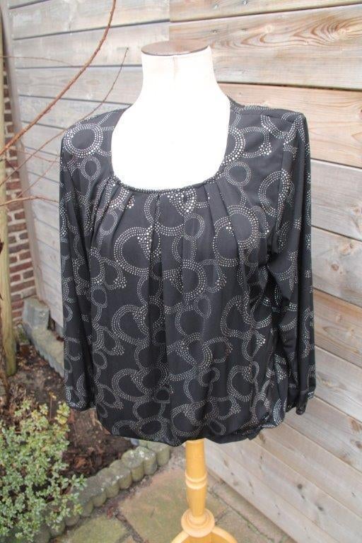 Blouson zwart/ zilver Magna mt 40/42 Vaste prijs, Maat 38/40 (M), Zwart, Ophalen of Verzenden, Magna