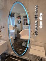 Nieuwe Ovale Kappersspiegel xxl met LED Verlichting, Ophalen, Nieuw, 75 tot 100 cm, 150 tot 200 cm