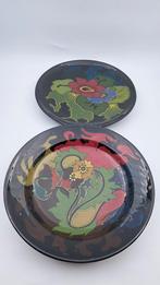2 glansplatelen wandborden Gouda, Antiek en Kunst, Ophalen of Verzenden