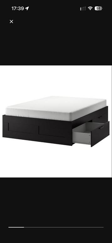 Ikea Brimnes bed met Hyllestad matras - afbeelding 1