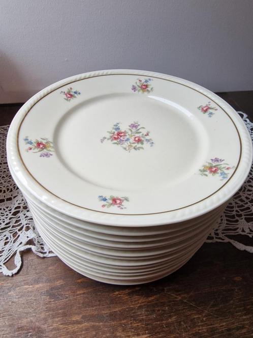 Boterham ontbijt lunch borden, Antiek en Kunst, Antiek | Servies los, Ophalen of Verzenden