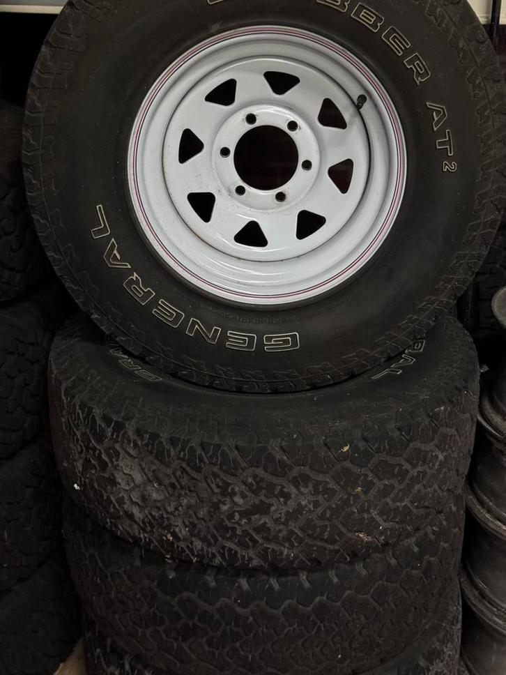 Set velgen met banden Toyota Landcruiser, Auto-onderdelen, Banden en Velgen, Banden en Velgen, All Season, 16 inch, 265 mm, Terreinwagen